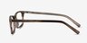 Crane Brown Striped AcetateEyeglass Frames from EyeBuyDirect, Side View