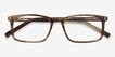 Crane Brown Striped AcetateEyeglass Frames from EyeBuyDirect, Closed View
