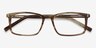 Crane Brown Striped AcetateEyeglass Frames from EyeBuyDirect, Closed View
