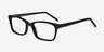 Mesquite Noir AcétateMontures de lunettes de vue d'EyeBuyDirect, Vue d'Angle