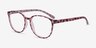 Shifter Pink Tortoise PlasticEyeglass Frames from EyeBuyDirect, Angle View