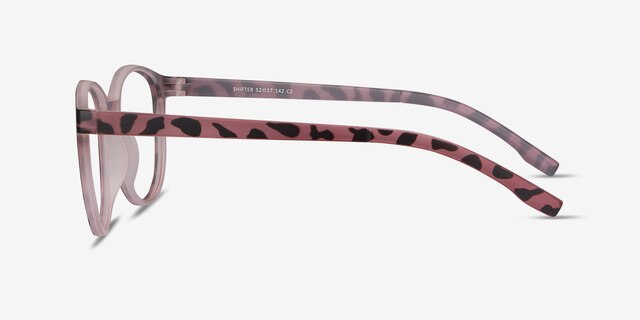 Shifter Pink Tortoise PlasticEyeglass Frames from EyeBuyDirect, Side View