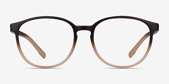 Shifter Brown PlasticEyeglass Frames from EyeBuyDirect, Front View