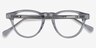 Marine Clear Gray AcetateEyeglass Frames from EyeBuyDirect, Closed View