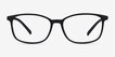 Median Black PlasticEyeglass Frames from EyeBuyDirect, Front View