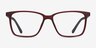 Alaska Red PlasticEyeglass Frames from EyeBuyDirect, Front View