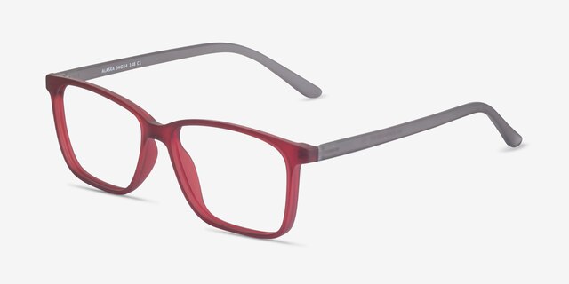 Alaska Red PlasticEyeglass Frames from EyeBuyDirect, Angle View
