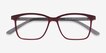 Alaska Red PlasticEyeglass Frames from EyeBuyDirect, Closed View
