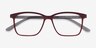Alaska Red PlasticEyeglass Frames from EyeBuyDirect, Closed View
