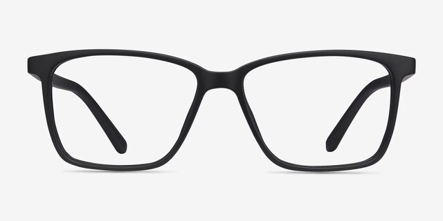 Alaska Black PlasticEyeglass Frames from EyeBuyDirect, Front View