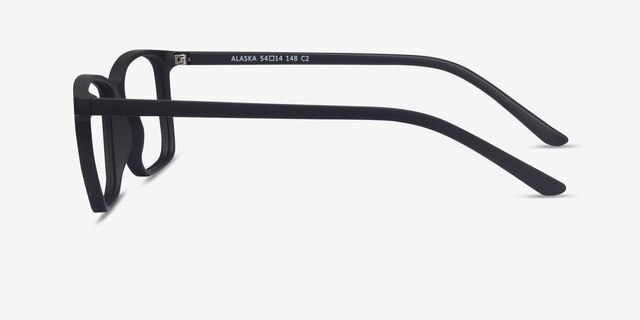Alaska Black PlasticEyeglass Frames from EyeBuyDirect, Side View