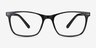 Arctic Black PlasticEyeglass Frames from EyeBuyDirect, Front View