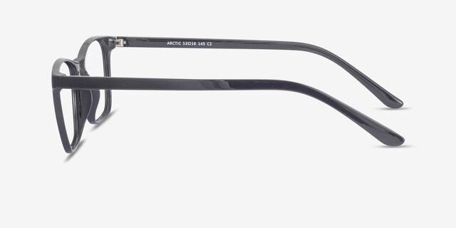 Arctic Black PlasticEyeglass Frames from EyeBuyDirect, Side View