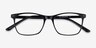 Arctic Black PlasticEyeglass Frames from EyeBuyDirect, Closed View
