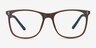 Mystery Brown PlasticEyeglass Frames from EyeBuyDirect, Front View