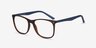 Mystery Brown PlasticEyeglass Frames from EyeBuyDirect, Angle View