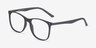 Mystery Black PlasticEyeglass Frames from EyeBuyDirect, Angle View