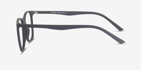 Mystery Noir Plastique Montures de lunettes de vue d'EyeBuyDirect, Vue de Côté