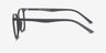Mystery Black PlasticEyeglass Frames from EyeBuyDirect, Side View