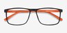 Holmes Noir PlastiqueMontures de lunettes de vue d'EyeBuyDirect, Vue Rapprochée