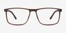 Holmes Brown PlasticEyeglass Frames from EyeBuyDirect, Front View