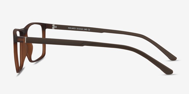 Holmes Brown PlasticEyeglass Frames from EyeBuyDirect, Side View