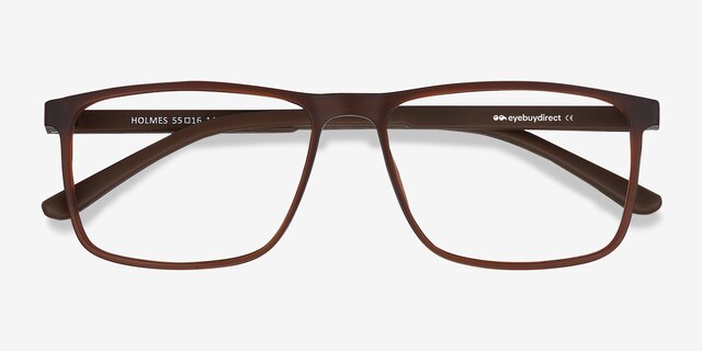 Holmes Brown PlasticEyeglass Frames from EyeBuyDirect, Closed View