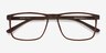 Holmes Brown PlasticEyeglass Frames from EyeBuyDirect, Closed View