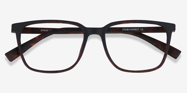 Stride Tortoise PlasticEyeglass Frames from EyeBuyDirect, Closed View