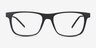 Karat Noir Plastic-metalMontures de lunettes de vue d'EyeBuyDirect, Vue de Face