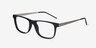 Karat Noir Plastic-metalMontures de lunettes de vue d'EyeBuyDirect, Vue d'Angle