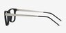 Karat Noir Plastic-metalMontures de lunettes de vue d'EyeBuyDirect, Vue de Côté