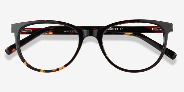 Sphinx Tortoise AcetateEyeglass Frames from EyeBuyDirect, Closed View