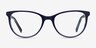 Sphinx Blue Striped AcetateEyeglass Frames from EyeBuyDirect, Front View