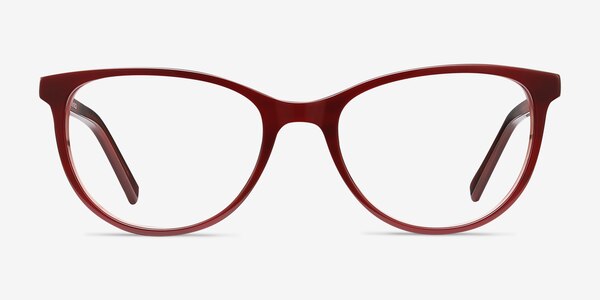 Sphinx Red Striped Acetate Eyeglass Frames