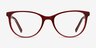 Sphinx Red Striped AcetateEyeglass Frames from EyeBuyDirect, Front View