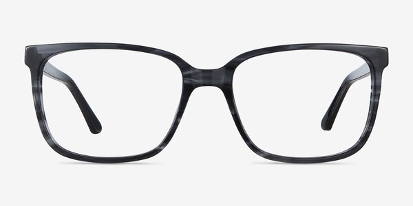 Formula Gray Striped Acétate Montures de lunettes de vue