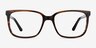 Formula Brown Striped AcetateEyeglass Frames from EyeBuyDirect, Front View