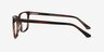 Formula Brown Striped AcetateEyeglass Frames from EyeBuyDirect, Side View