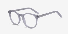 Primrose Matte Clear Acétate Montures de lunettes de vue d'EyeBuyDirect, Vue d'Angle