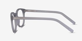 Primrose Matte Clear Acétate Montures de lunettes de vue d'EyeBuyDirect, Vue de Côté