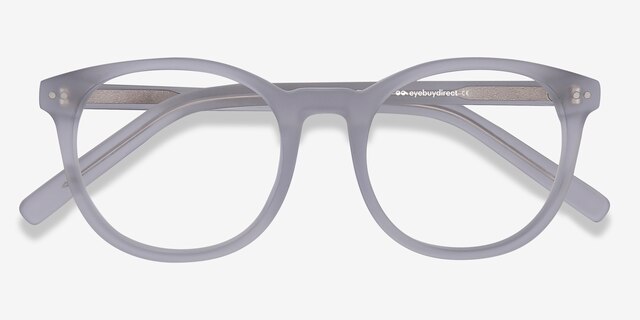 Primrose Matte Clear AcétateMontures de lunettes de vue d'EyeBuyDirect, Vue Rapprochée