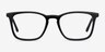 Phoenix Noir AcétateMontures de lunettes de vue d'EyeBuyDirect, Vue de Face