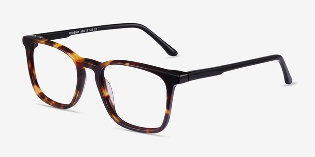 Phoenix Écailles AcétateMontures de lunettes de vue d'EyeBuyDirect, Vue d'Angle