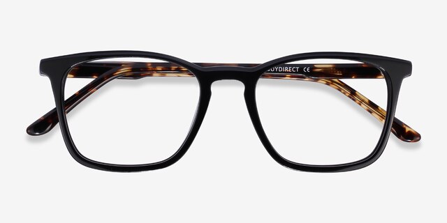 Phoenix Black Tortoise AcetateEyeglass Frames from EyeBuyDirect, Closed View
