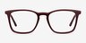 Phoenix Burgundy AcetateEyeglass Frames from EyeBuyDirect, Front View