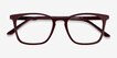 Phoenix Burgundy AcetateEyeglass Frames from EyeBuyDirect, Closed View
