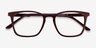 Phoenix Burgundy AcetateEyeglass Frames from EyeBuyDirect, Closed View