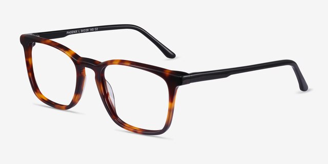 Phoenix Tortoise AcetateEyeglass Frames from EyeBuyDirect, Angle View