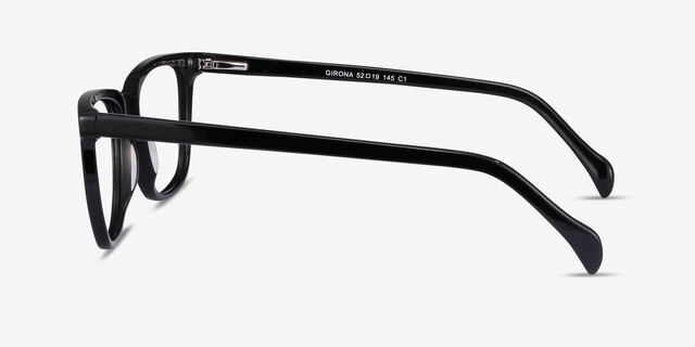 Girona Black AcetateEyeglass Frames from EyeBuyDirect, Side View